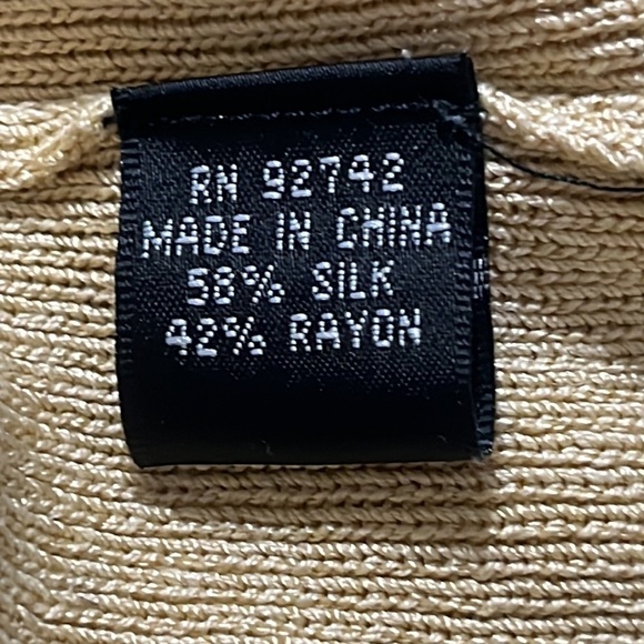 JULIANA SILK BLEND KNIT WOMENS SWEATER SIZE L - Picture 8 of 8